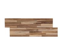 vidaXL Panel de pared 10 uds. Natural 55 x 20 x 2 cm