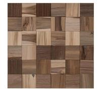 vidaXL Panel de pared 11 uds. Natural 30 x 30 x 2 cm