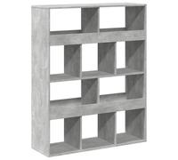 vidaXL Panel divisor de ambientes, gris hormigón, 100x33x125,5 cm, material de madera