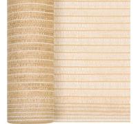 vidaXL, panel divisor para valla, color beige, 1,2 x 25 metros, material HDPE, 195 g/m²