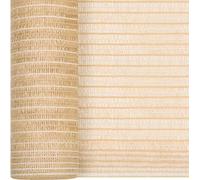 vidaXL, panel divisor para valla, color beige, 1,5 x 25 metros, material HDPE, 195 g/m²