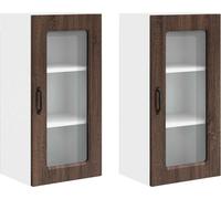 vidaXL Panel frontal para lavavajillas, modelo Kalmar, 2 unidades, color marrón, aspecto de roble