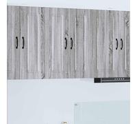 vidaXL Panel frontal para lavavajillas, modelo Kalmar, 2 unidades, material de madera en color gris Sonoma