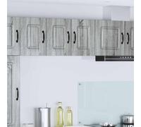 vidaXL Panel frontal para lavavajillas, modelo Kalmar, 2 unidades, material de madera en color gris Sonoma