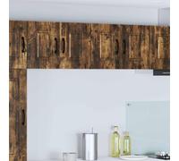 vidaXL Panel frontal para lavavajillas, modelo Kalmar, 2 unidades, material de madera encolada, color roble ahumado