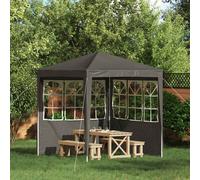 vidaXL Panel Lateral de Tienda para Fiestas 2 pcs 200 x 195 cm, Toldo Rectangular Moderno, decoración de Evento, Refugio Temporal, reunión al Aire Libre, Resistente al Sol y al Agua