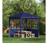 vidaXL Panel lateral de tienda para fiestas 2 uds. 200 x 195 cm Azul