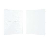 vidaXL Panel Lateral de Tienda para Fiestas 2 uds. 200 x 195 cm Blanco