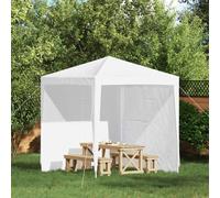 vidaXL Panel lateral de tienda para fiestas 2 uds. 200 x 195 cm Blanco