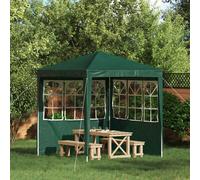 vidaXL Panel lateral de tienda para fiestas 2 uds. 200 x 195 cm Verde