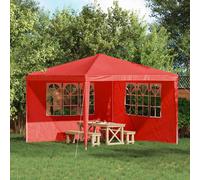 vidaXL Panel lateral de tienda para fiestas 2 uds. 300 x 195 cm Rojo