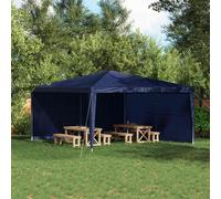 vidaXL Panel lateral de tienda para fiestas 2 uds. 400 x 195 cm Azul