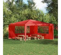 vidaXL Panel lateral de tienda para fiestas 2 uds. 400 x 195 cm Rojo