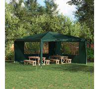 vidaXL Panel lateral de tienda para fiestas 2 uds. 400 x 195 cm Verde