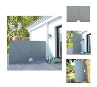 vidaXL: Panel lateral plegable para terrazas, color gris, 300 x 150 cm - Toldos y protección solar