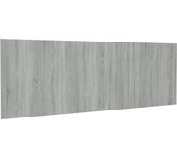 vidaXL Panel para cabecero de cama, color gris Sonoma, 240 x 1,5 x 80 cm, material de madera