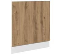 vidaXL Panel para lavavajillas Lyon Roble Artesanal 60x1,