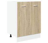 vidaXL Panel para lavavajillas Roble Sonoma 45x3x67 cm Madera de ingeniería