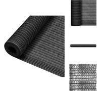vidaXL Panel para valla, color antracita, 1,5 x 25 metros, HDPE, 195 g/m² - Toldos y protección solar