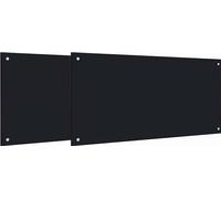 vidaXL Panel protector para cocina, 2 unidades, , 100 x 50 cm, vidrio templado