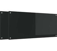 vidaXL Panel protector para cocina, 2 unidades, , 110 x 50 cm, vidrio templado