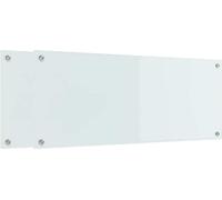 vidaXL Panel protector para cocina, 2 unidades, blanco, 100 x 40 cm, vidrio templado