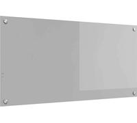 vidaXL Panel protector para cocina, gris claro, 100 x 50 cm, vidrio templado