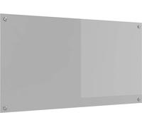 vidaXL Panel protector para cocina, gris claro, 110 x 60 cm, vidrio templado