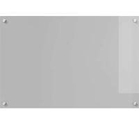 vidaXL Panel protector para cocina, gris claro, 90 x 60 cm, vidrio templado