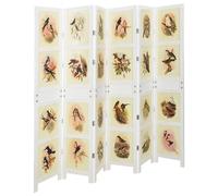vidaXL - Panel divisor de ambientes, blanco, 212 x 165 cm, MDF