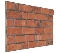 vidaXL Paneles de pared 10 pcs 100 x 50 cm Espuma EPS Multicolor Terracota