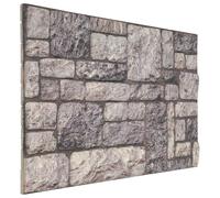 vidaXL Paneles de pared 10 pcs 100 x 50 cm Espuma EPS Multicolor Gris y blanco
