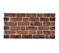 vidaXL Paneles de pared 10 uds. 100 x 50 cm Ladrillo Marrón Espuma EPS