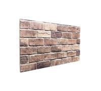 vidaXL Paneles de pared 10 pcs 100 x 50 cm Espuma EPS Multicolor Marrón y gris