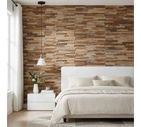 vidaXL Paneles de pared 10 uds. Natural 56 x 18 x 2 cm