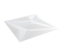 vidaXL Paneles de pared 12 pcs Estrella Blanca 50 x 50 cm Espuma XPS