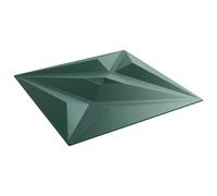 vidaXL Paneles de pared 12 pcs Verde Estrella 50 x 50 cm Espuma XPS