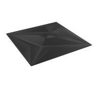 vidaXL Paneles de pared 24 pcs Estrella Negra 50 x 50 cm Espuma XPS