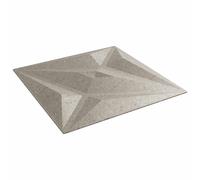 vidaXL Paneles de pared 48 pcs Betón Estrella 50 x 50 cm Espuma XPS