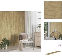 vidaXL Paneles de pared con aspecto de madera, color marrón, PVC, 4,12 m² - Revestimiento para paredes
