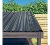 vidaXL Paneles tejado 36 uds acero galvanizado gris antracita 60x36 cm