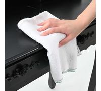 vidaXL Paños de Limpieza 5 uds Blancas con Rayas Verdes 50x60 cm