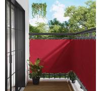 vidaXL Pantalla de Balcón 110 x 1000 cm Tela Oxford Rectangular Rojo