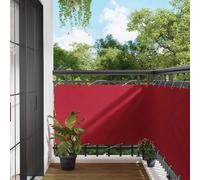 vidaXL Pantalla de Balcón 90 x 200 cm Tela Oxford Rectangular Rojo