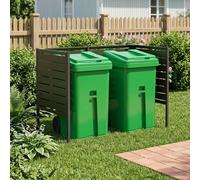 vidaXL Pantalla para contenedor de basura 167 x 85 x 113 cm Acero