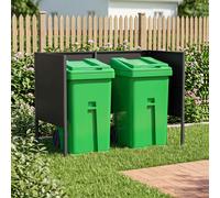 vidaXL Pantalla para contenedor de basura 167 x 85 x 113 cm Acero