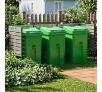 vidaXL Pantalla para contenedor de basura 249 x 85 x 113 cm Plateado