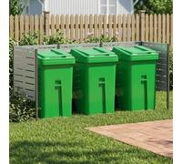 vidaXL Pantalla para contenedor de basura 249 x 85 x 113 cm Plateado