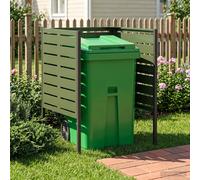 vidaXL Pantalla para contenedor de basura 85 x 85 x 113 cm Acero