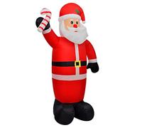 vidaXL Figura inflable Papa Noel 120 cm Luces LED Tela y plastico